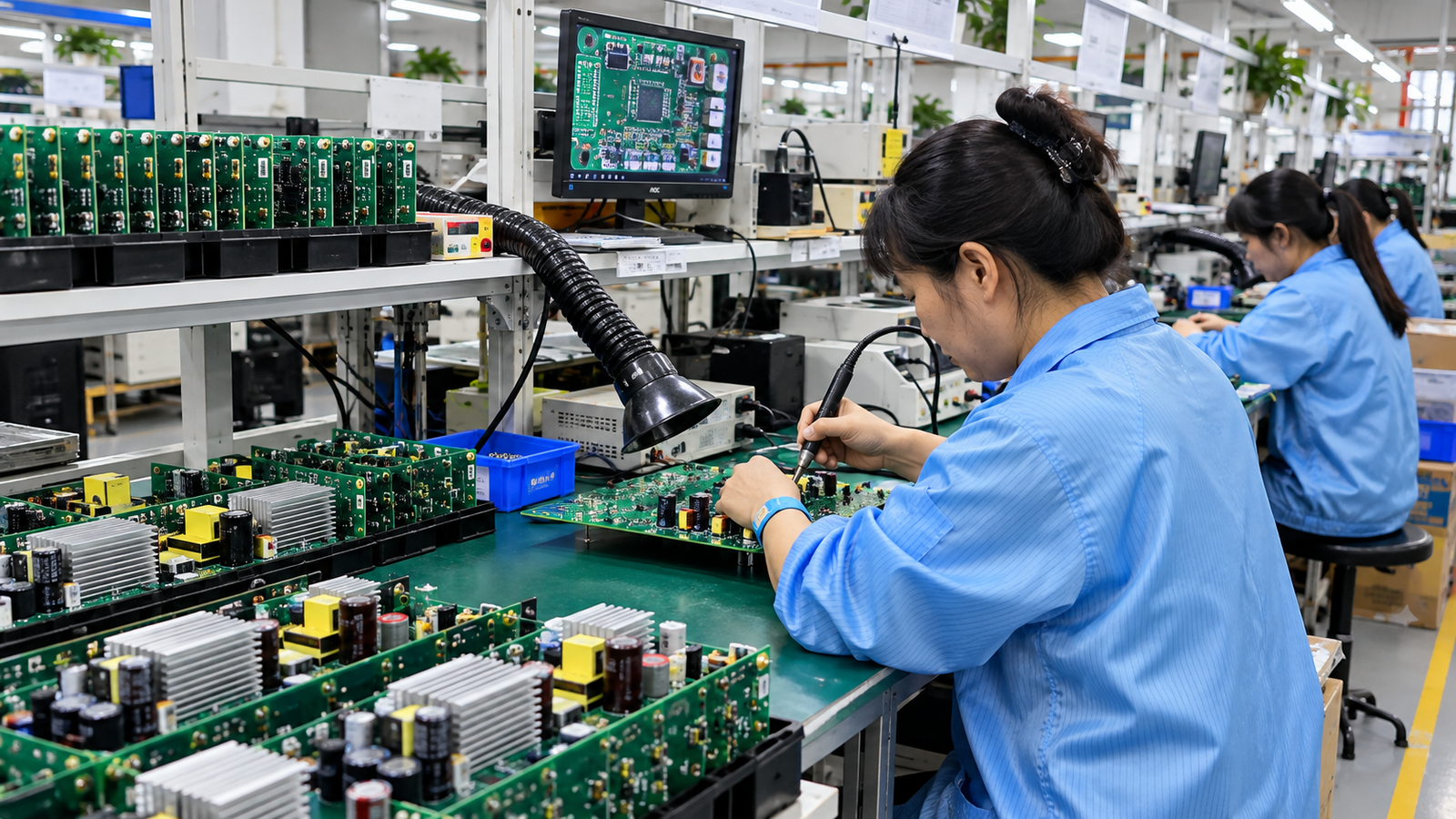 PCB Production process illustration
